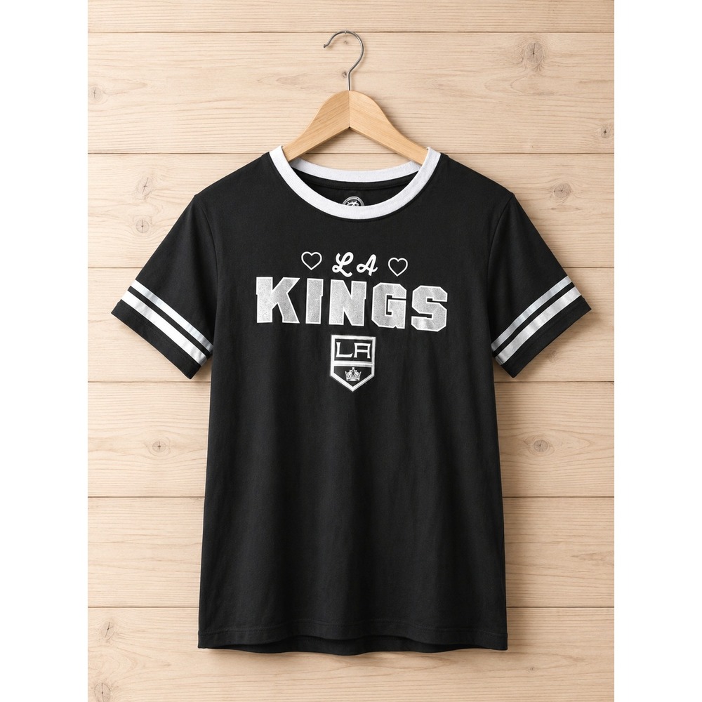 Los Angeles Kings NHL Youth XS 4/5 Black Graphic T‎ Shirt LA Kings Official